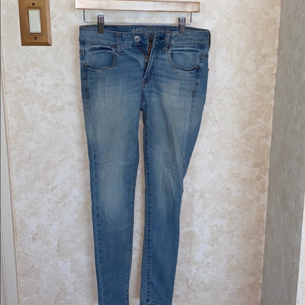 Light wash jeans